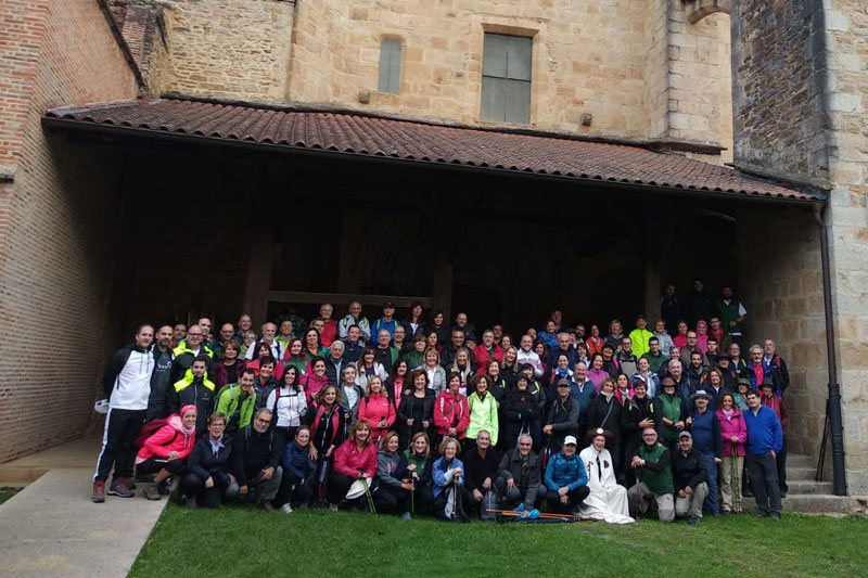 Los administradores de fincas colegiados recorren el Camino de Santiago por tierras bizkainas