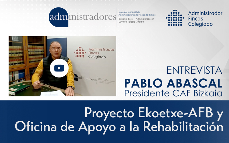 CAF Bizkaia trabaja en la puesta en marcha de la Oficina de Apoyo a la Rehabilitación como parte del Proyecto Ekoetxe-AFB.