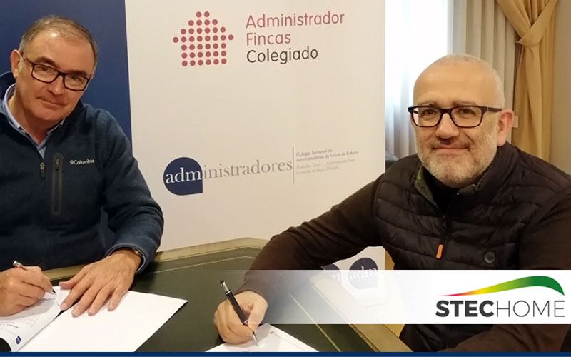 STECHome, líder en Tecnología para la eficiencia energética, nuevo patrocinador del Colegio de Administradores de Fincas de Bizkaia