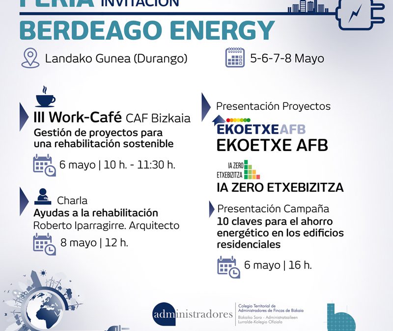 CAF Bizkaia participará en la Feria Berdeago Energy de Durango