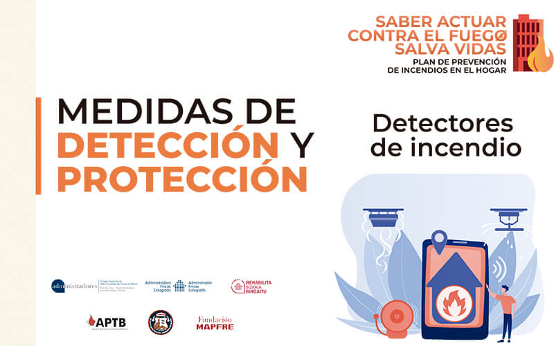 Recomendaciones sobre las medidas de detección y protección para la prevención de incendios en el hogar: los detectores de incendios