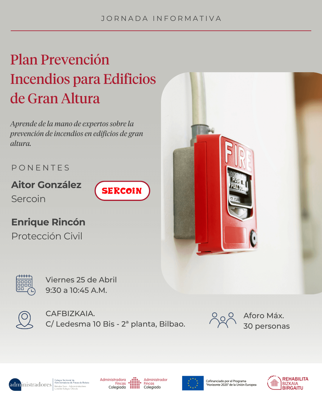 Jornada sobre plan de prevención de incendios